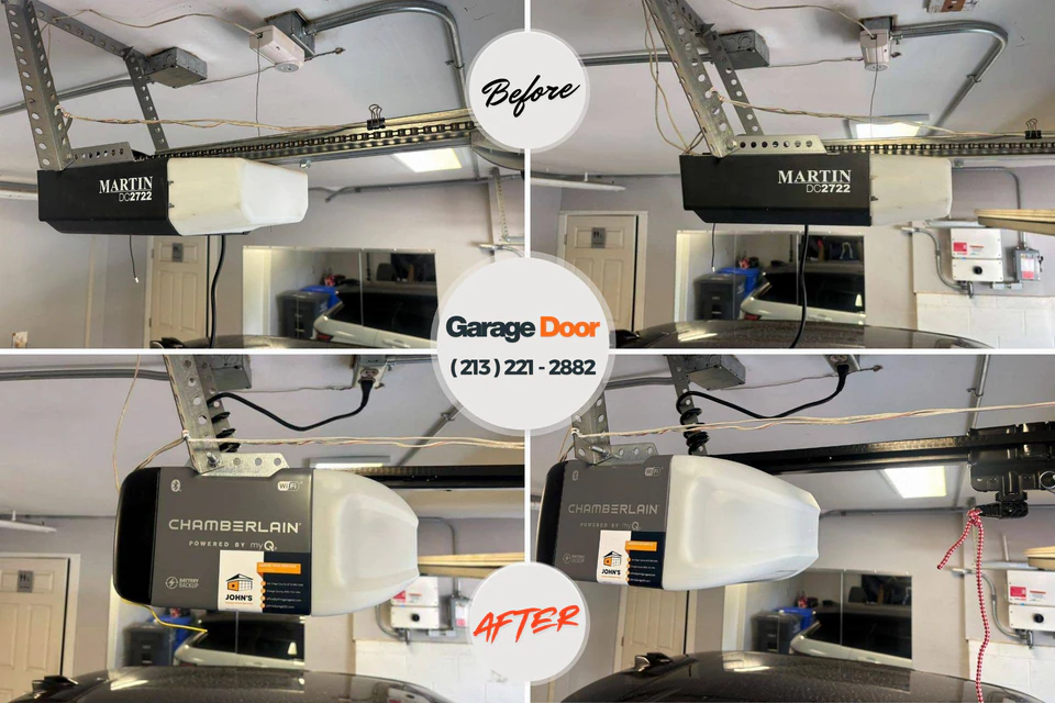 Before and after: garage door repair near me Marlboro Village